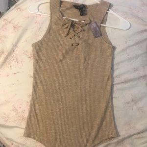 Nude beige tanktop bodysuit